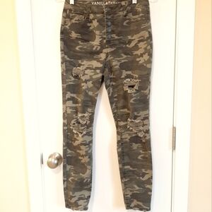 Vanilla Star Women's Camouflage Skinny Pants